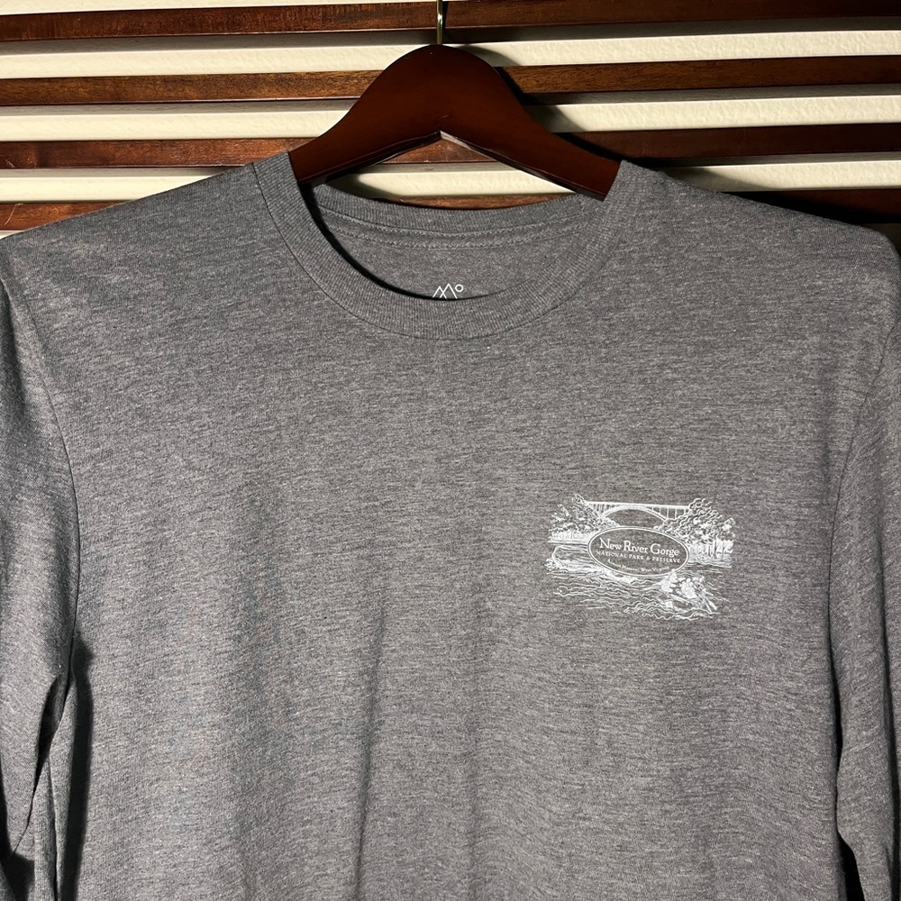 McGovern Outdoors Sample LS T-Shirt - Unreleased - New River Gorge Map Back